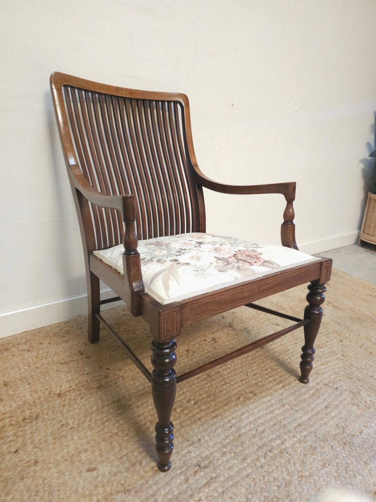 Victorian Chair 19th Century Arts & Crafts Vintage Feature Chair Delivery photo for sale