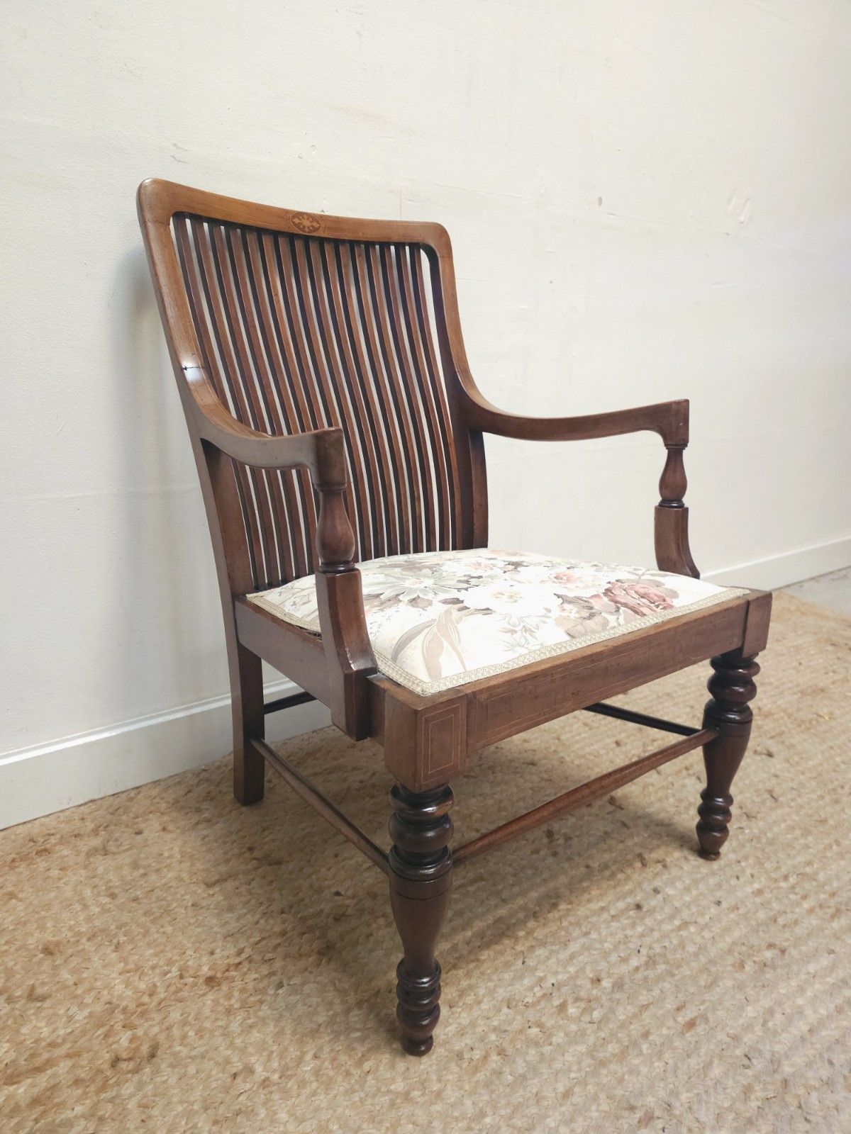 Victorian Chair 19th Century Arts & Crafts Vintage Feature Chair Delivery photo for sale