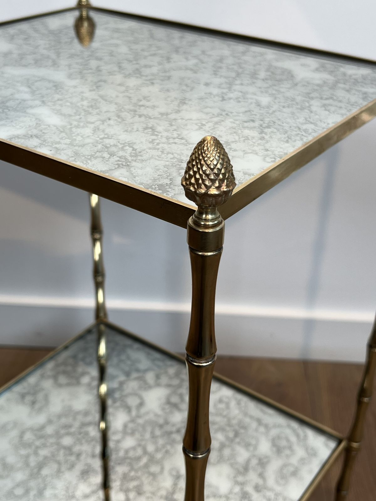 photo vintage Bronze End Table From Maison Bagués