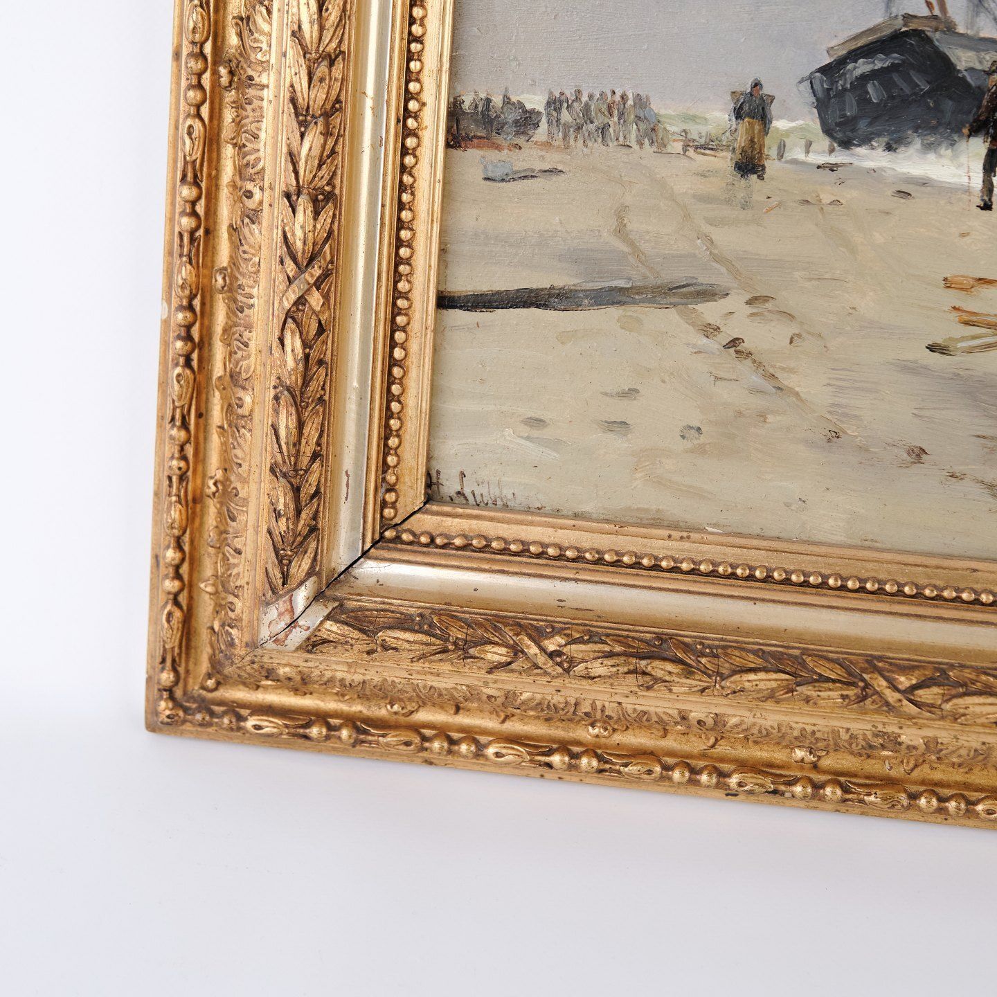 Marine Painting   Oil Painting On Canvas   Holger Lübbers   Signed   Denmark   19th Century photo for sale