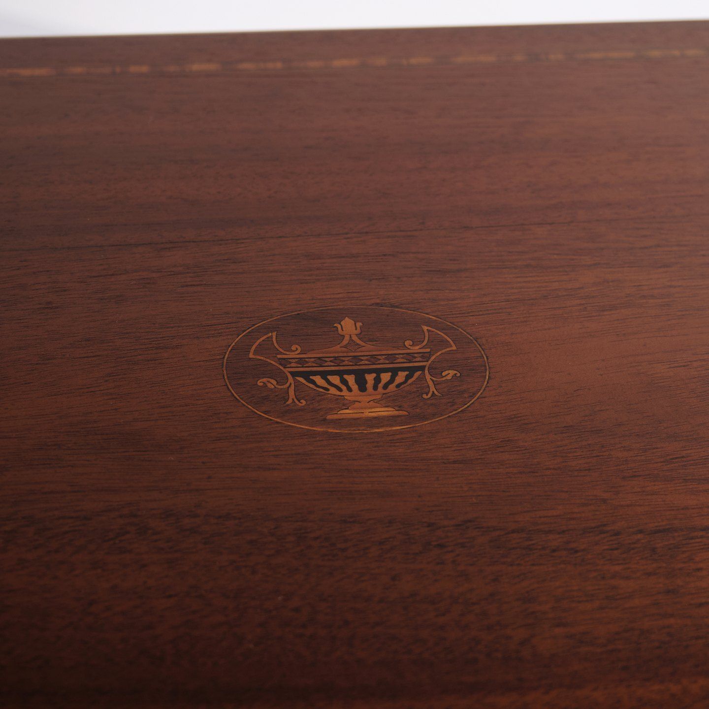 Side Table   Hand Polished   Decorated With Fruit Wood Inlay   Crafted In Mahogany   1920s photo 950.0