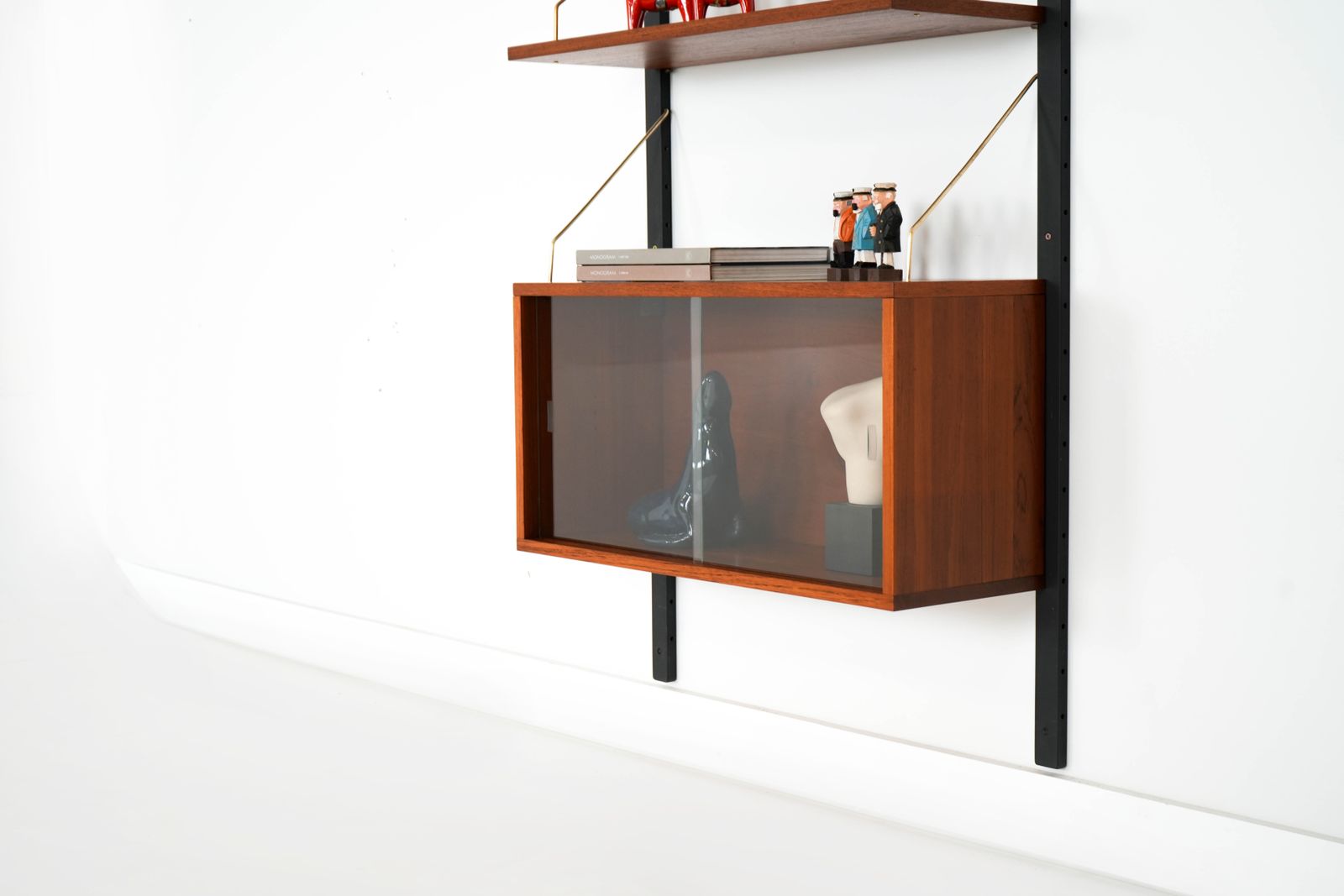 Teakhouten Wandkast, Deens Design, Jaren 1960, Productie: Denemarken photo 1759.0