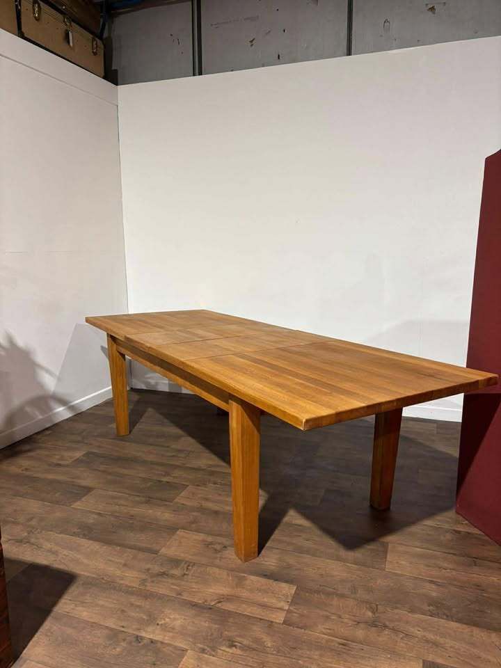Contemporary Solid Oak Extending Dining Table photo buy