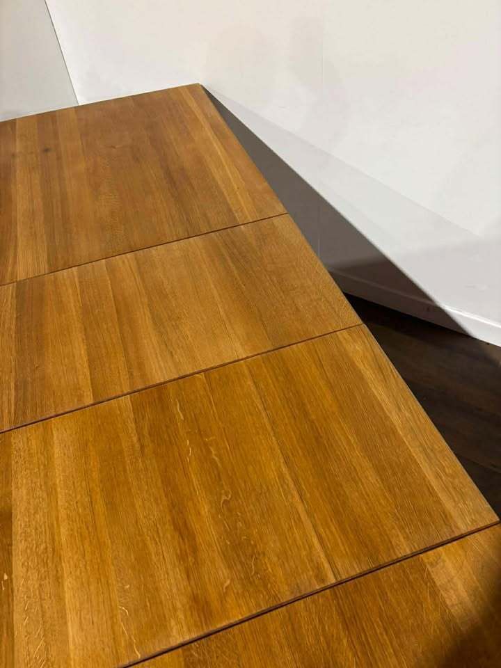 Contemporary Solid Oak Extending Dining Table photo vintage