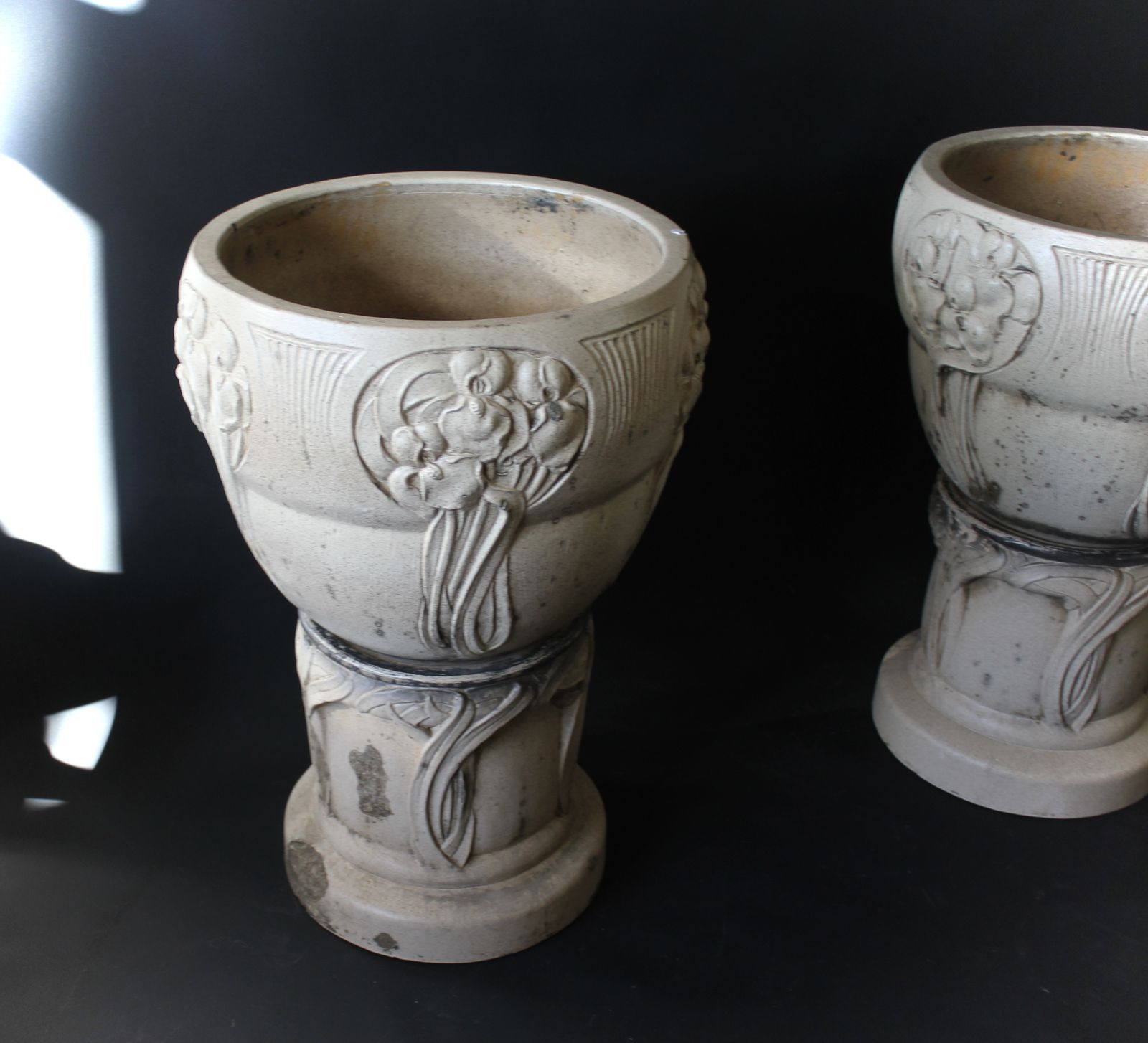 Pair Of Arts And Crafts Jardinieres By Lefco photo Garden Decor
