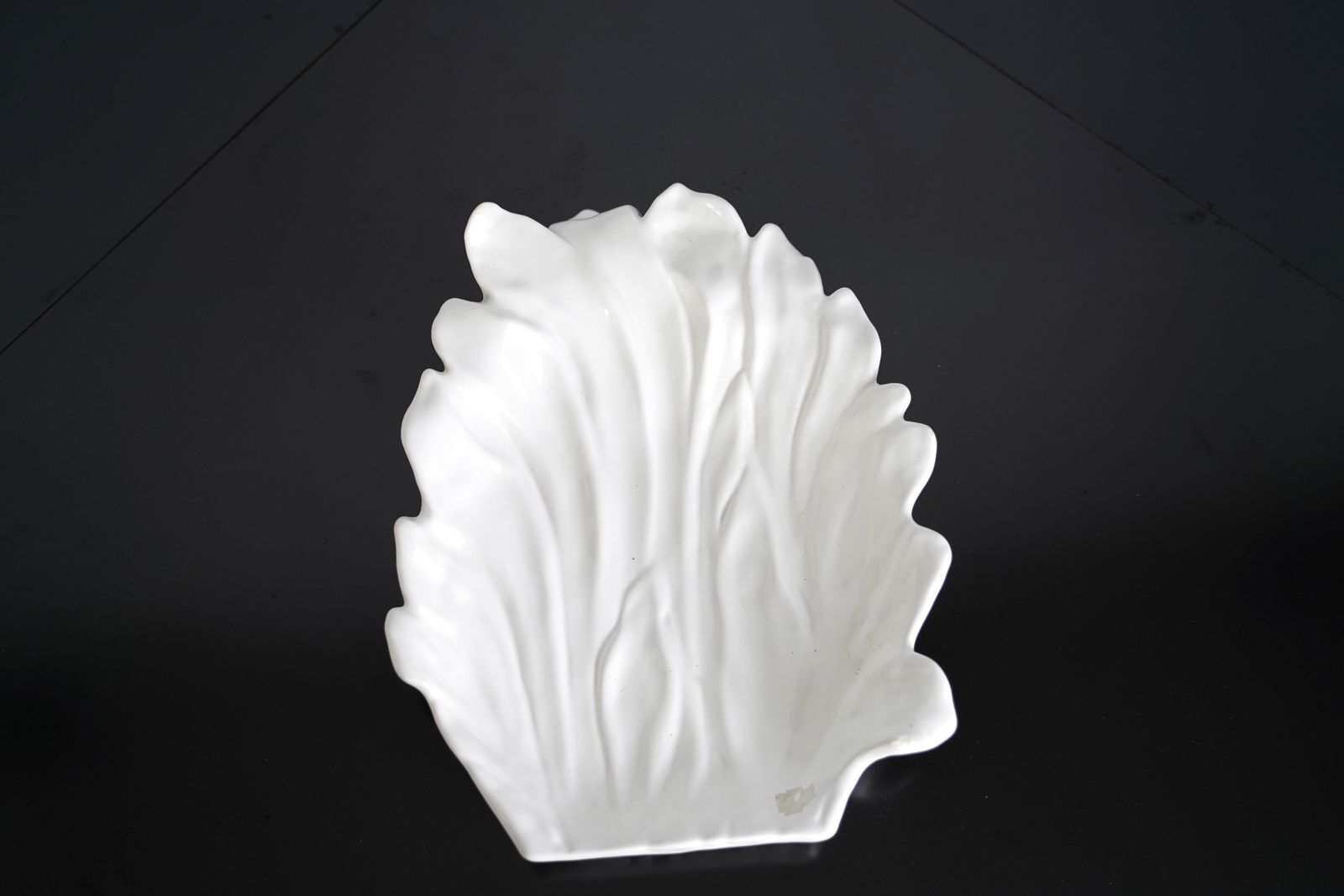 Large Tommaso Barbi White Ceramic Centerpiece, Italy, 1970s photo vinterior