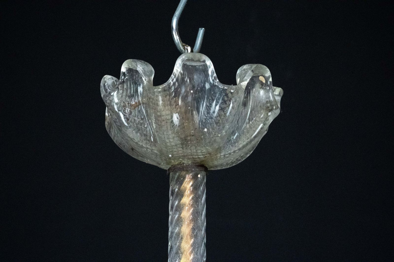 Ercole Barovier Murano Glass Chandelier. Italy 1940s photo vintage