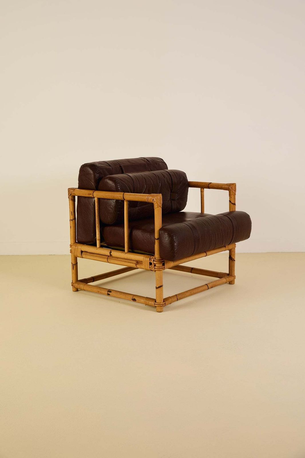 Mid Century Bamboo Armchair, 1970s