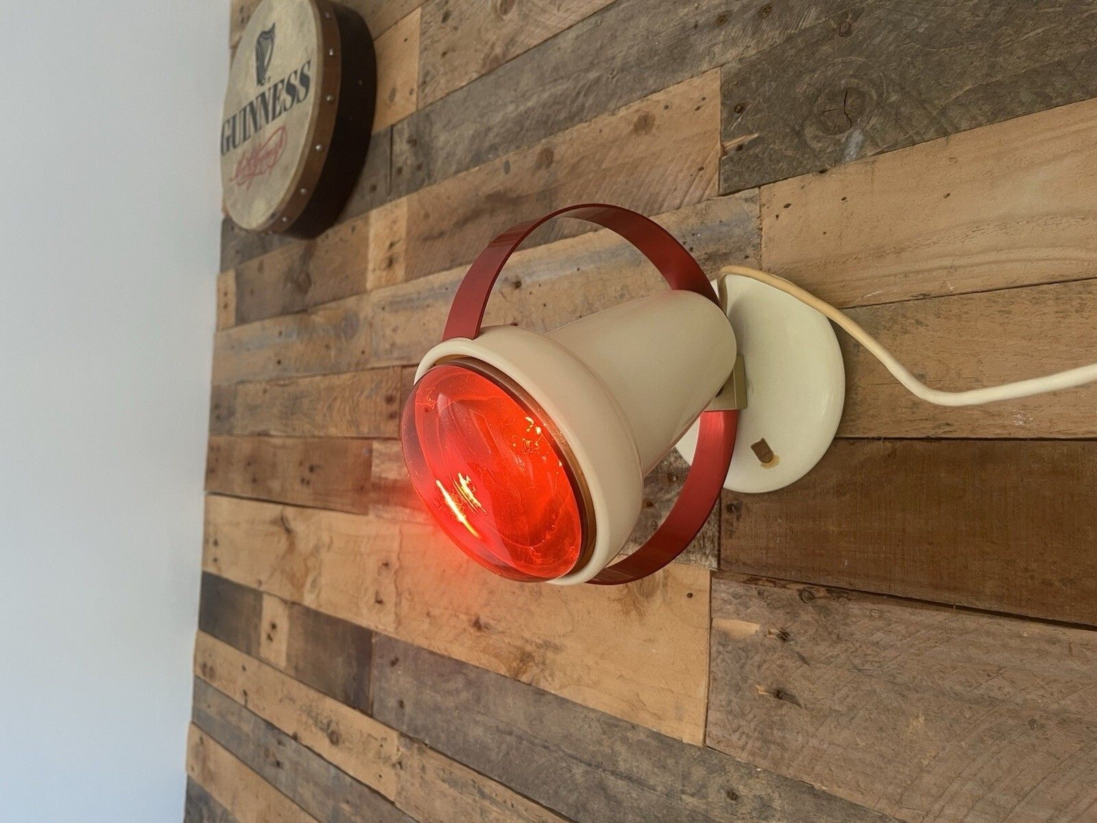 photo for sale Space Age 50's Philips Red Saturn Circle Designer Heat Desk Wall Lamp C Perriand