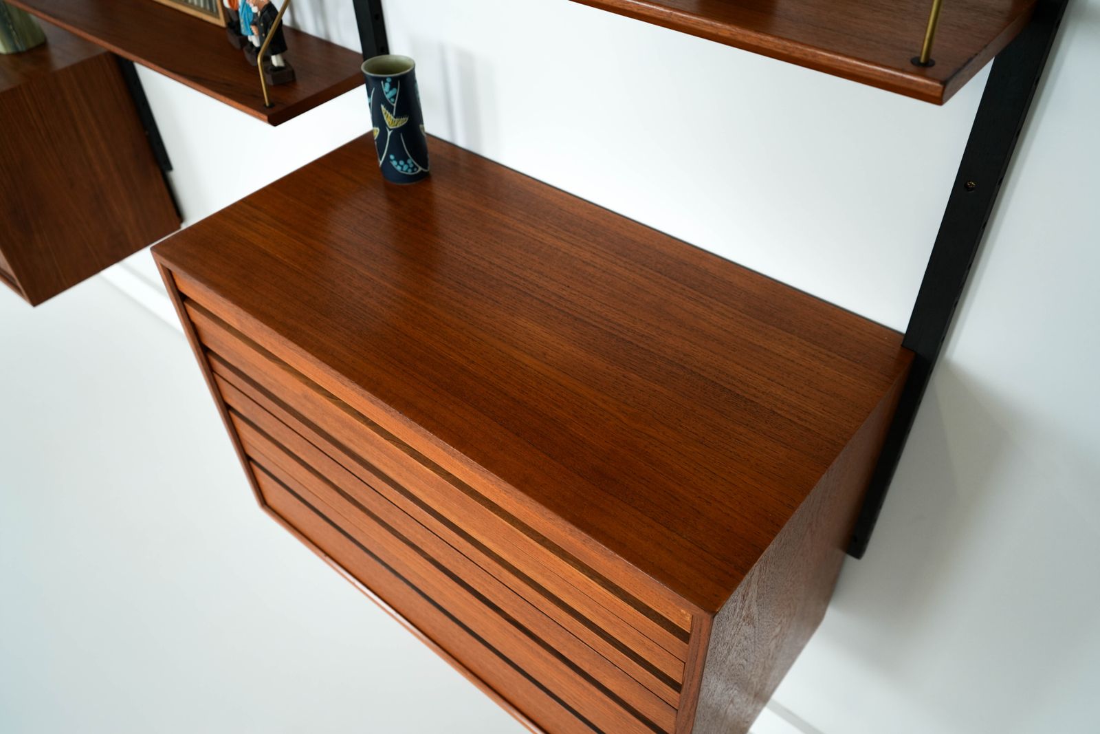photo buy Teak Modular Shelving Unit, Danish Design, 1960s, Designer: Poul Cadovius