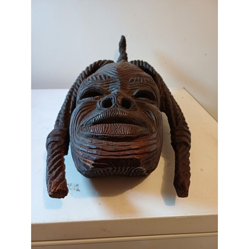 photo furniture African Wooden Mask Ivory Coast Baoulé