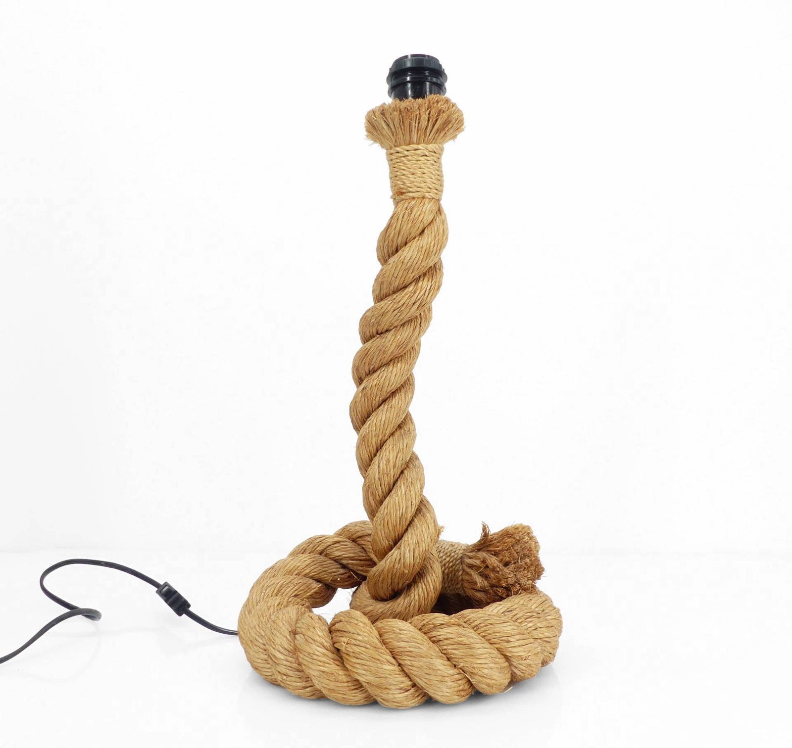Rope Lamp, Work In The Style Of Audoux & Minet, Circa 1970 1980