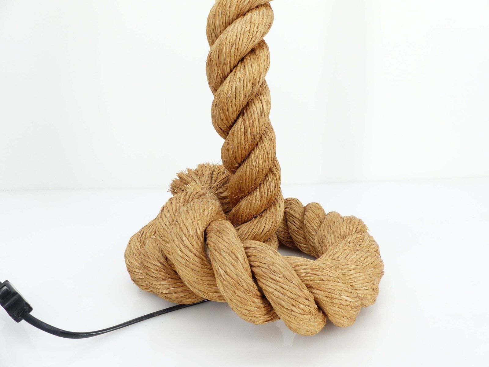 Rope Lamp, Work In The Style Of Audoux & Minet, Circa 1970 1980 photo Lighting
