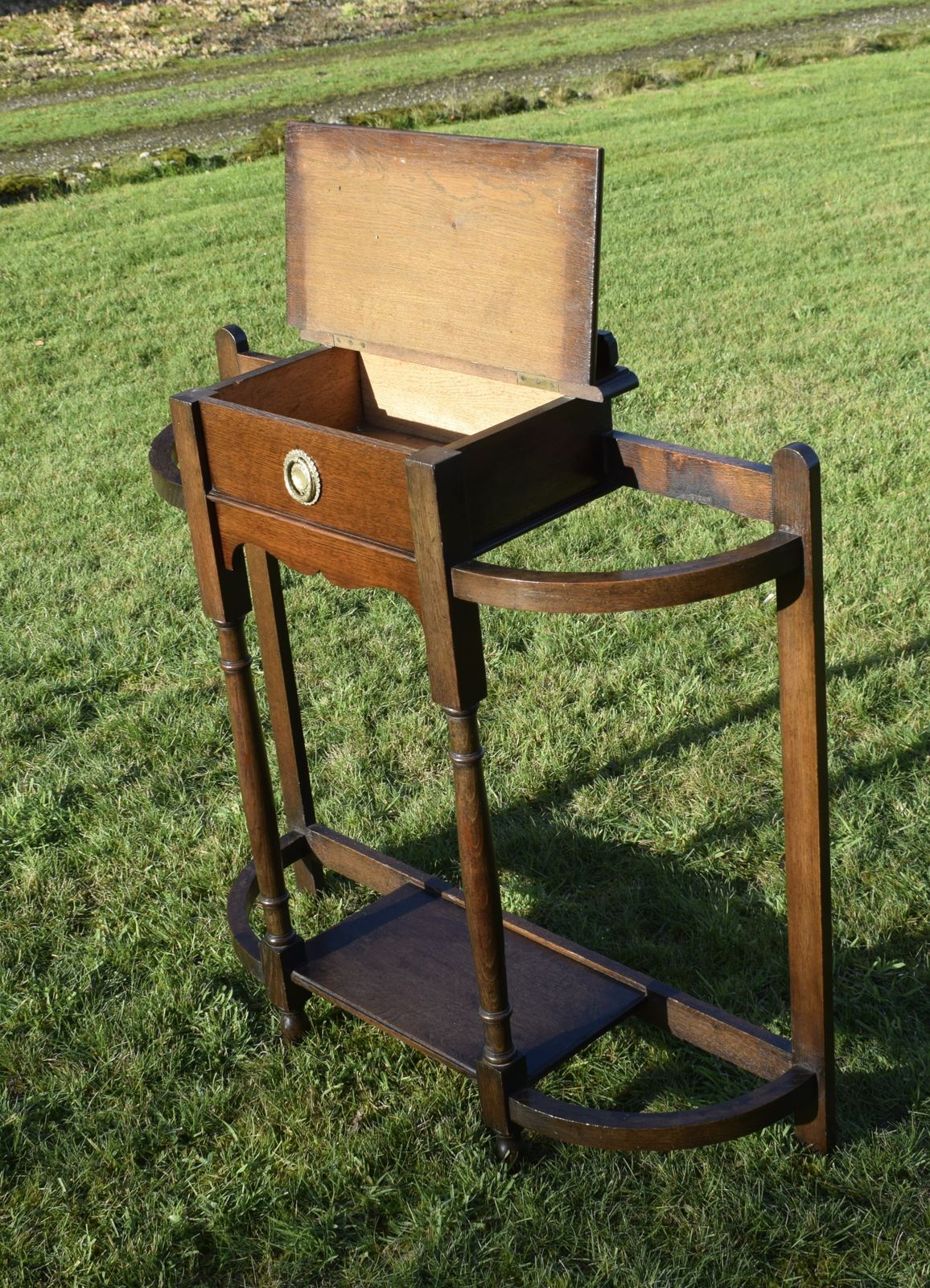 Early 20th Century Oak Hallstand photo buy