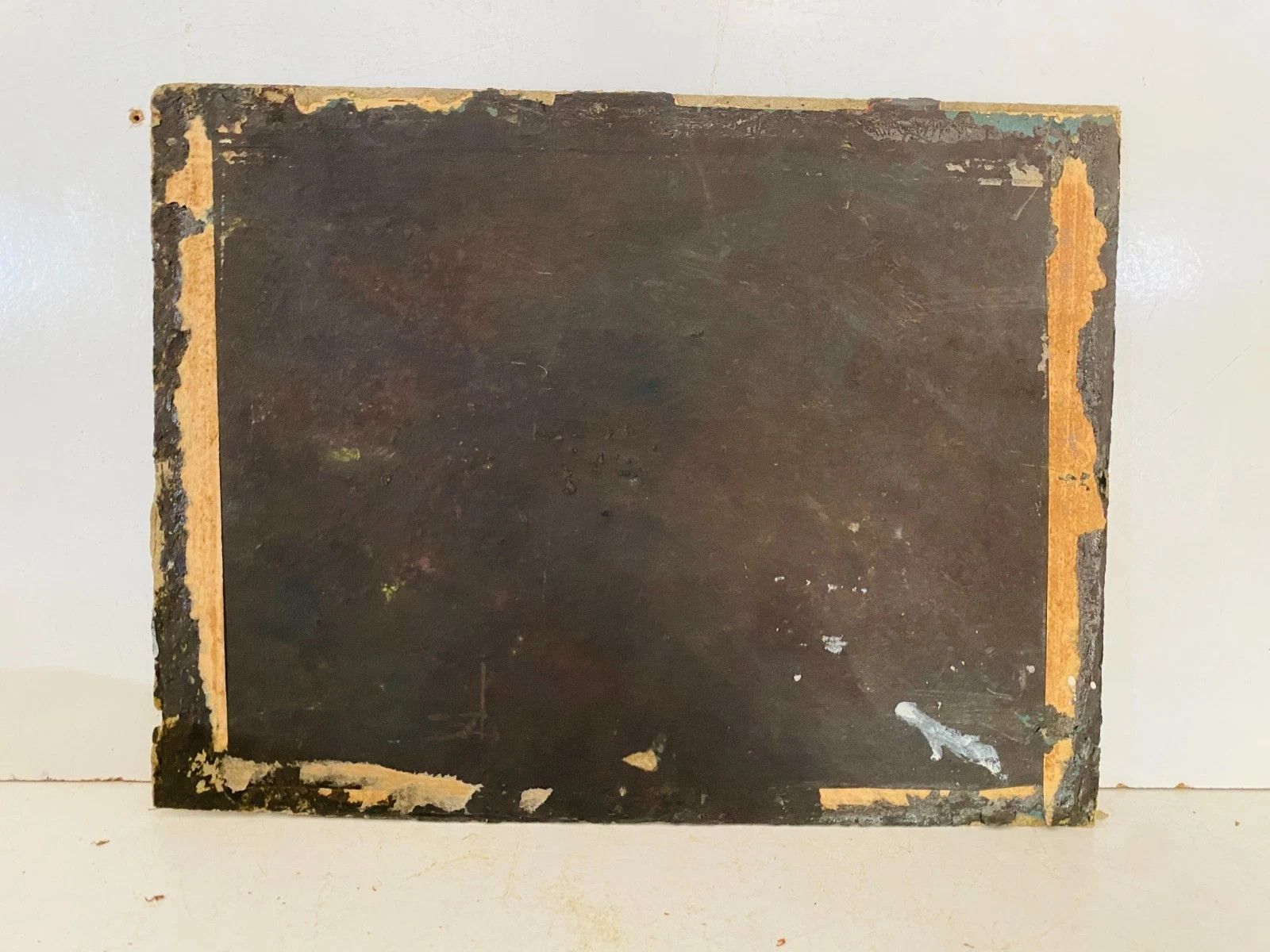 photo furniture "Alphonse Chigot The Battlefield" Oil On Isorel 19th Century