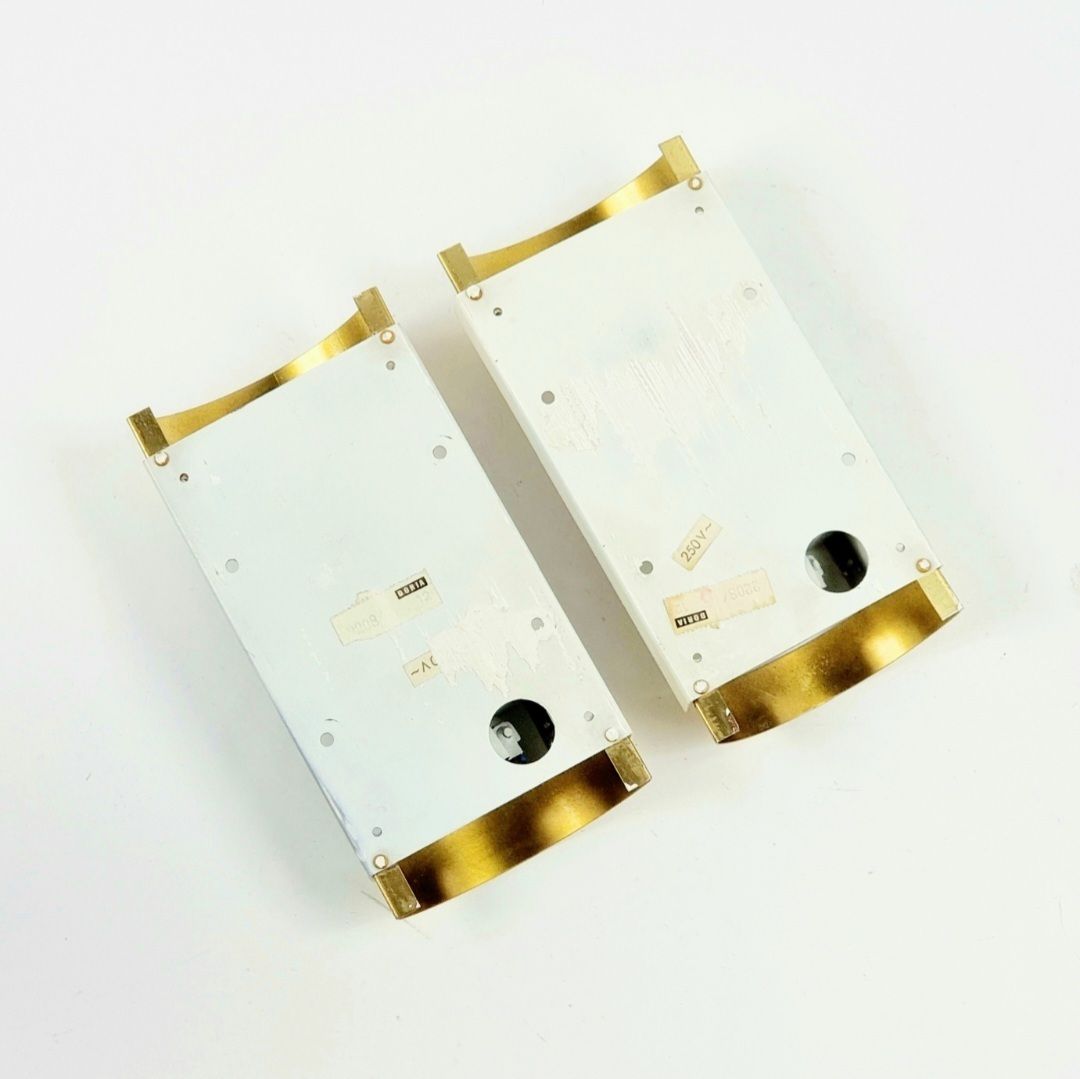 photo furniture Pair Of Mid Century Ice Glass & Brass Wall Lights From Doria, Germany, 1960s
