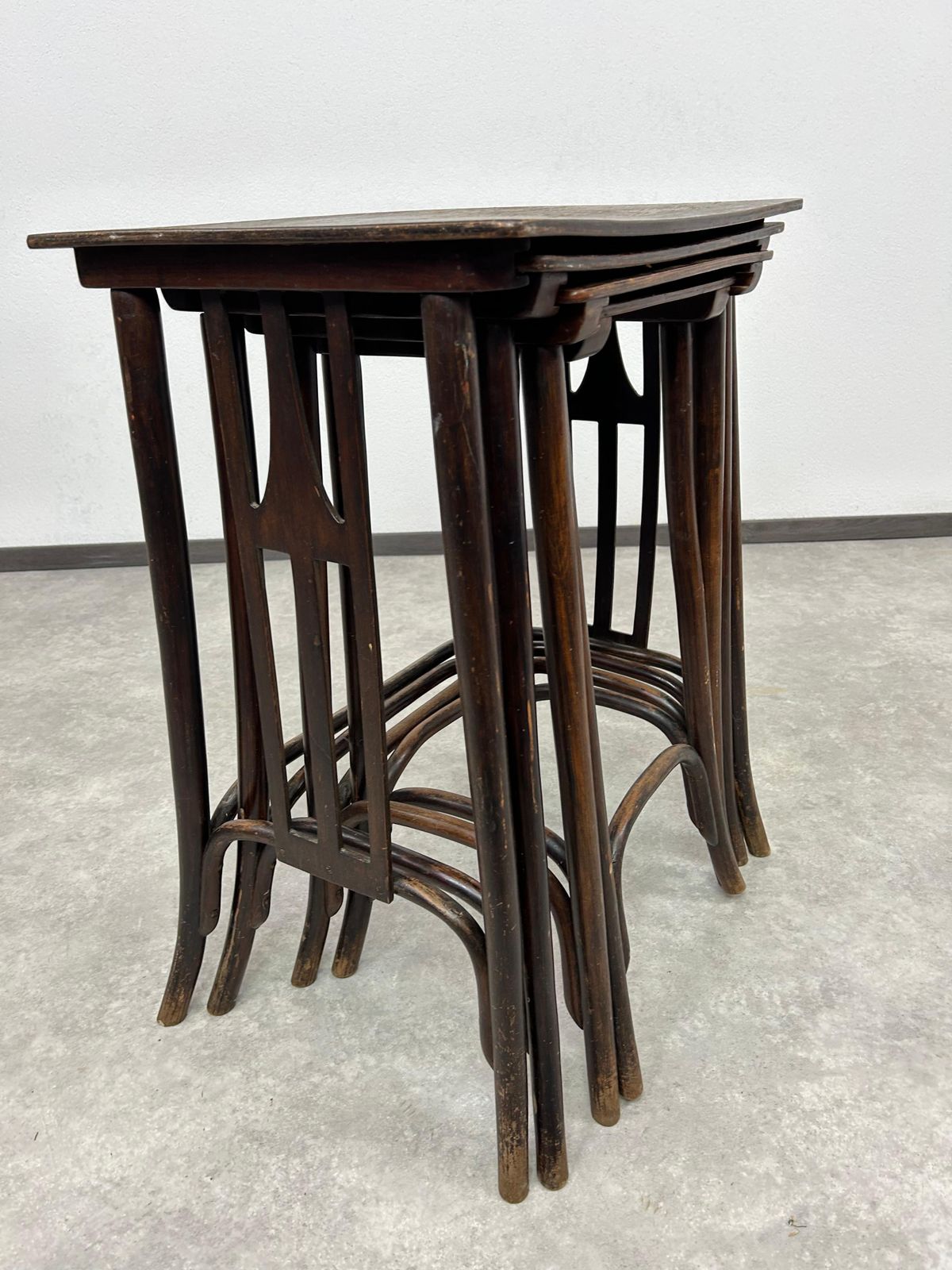 Secession Nesting Tables No. 958aby Siegel Or Kolo Moser Ex. By J&J Kohn photo for sale
