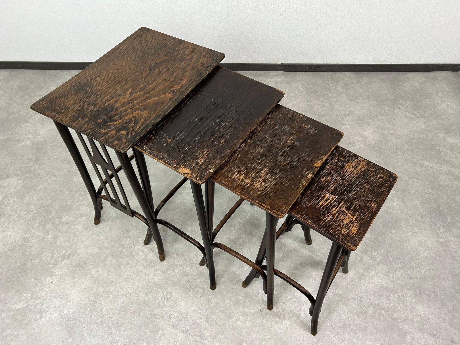 Secession Nesting Tables No. 958aby Siegel Or Kolo Moser Ex. By J&J Kohn photo vinterior