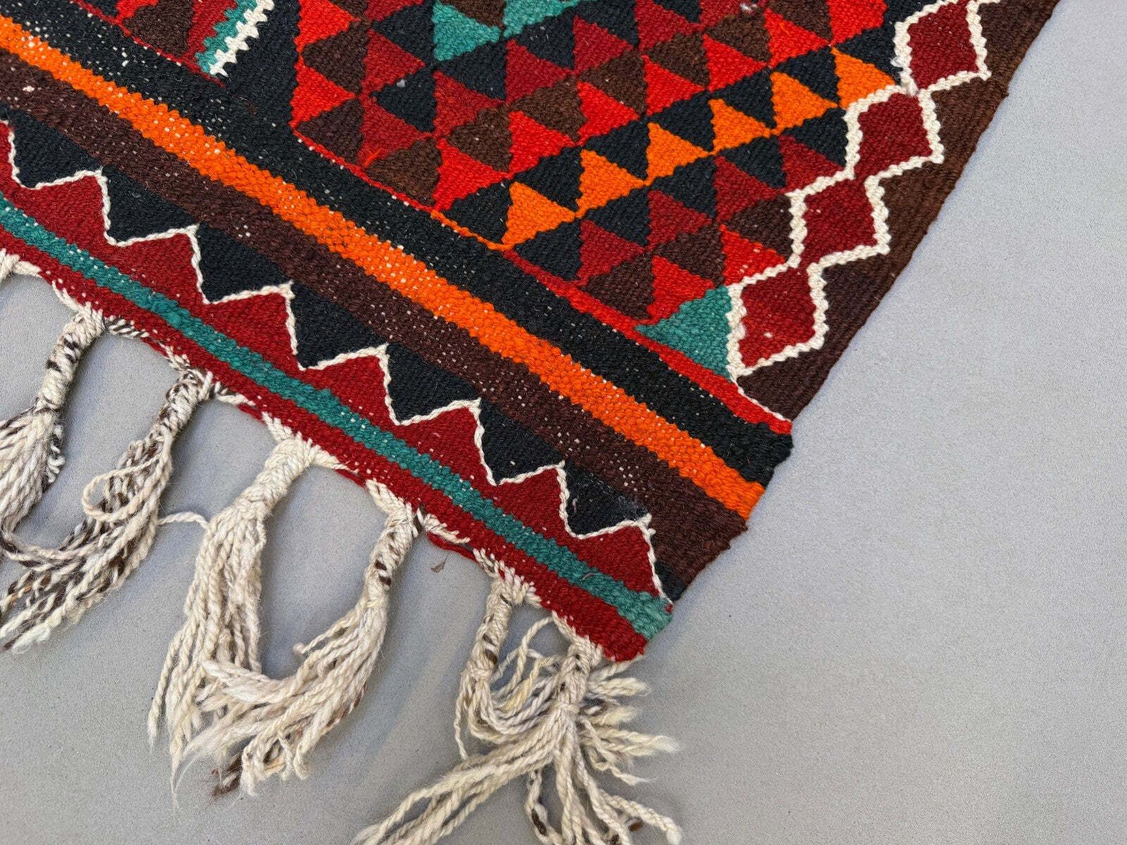 Turkish Kilim Runner 330x100 Cm, Vintage Kelim Rug, Long And Narrow photo vintage