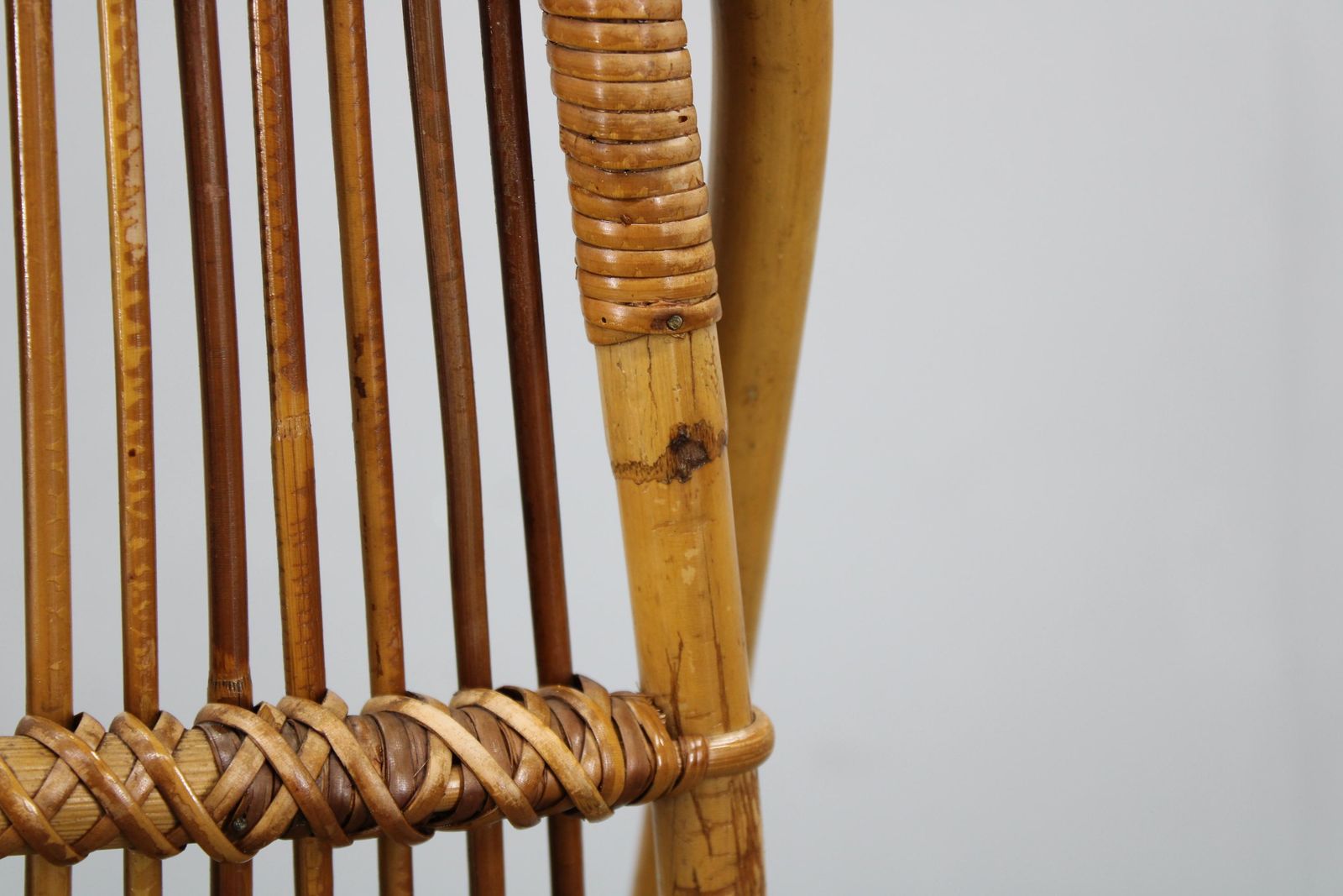 Zeldzaam Paar Alan Fuchs Voor Uluv Rotan Loungestoelen, Tsjecho Slowakije, Jaren 1960 photo Meubels