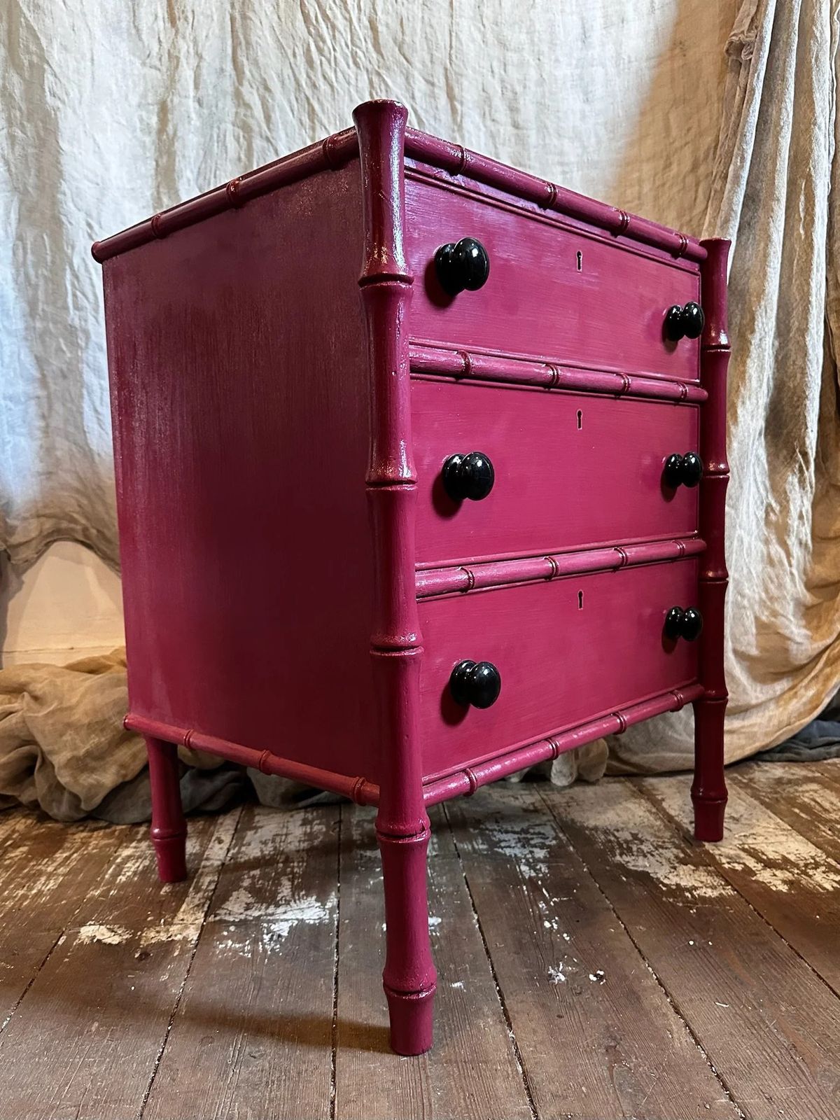 photo furniture "Made By Muirshin" Faux Bamboo Small Chest Of Drawers