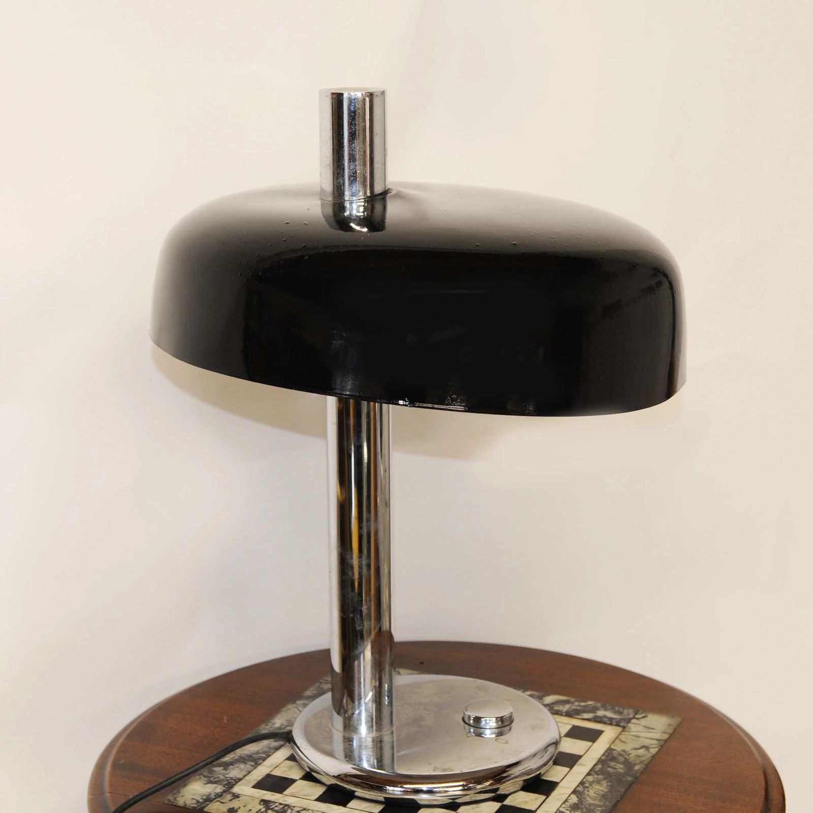 Black Table Lamp By Heinz F.W. Stahl For Hillebrand, 1970s photo furniture