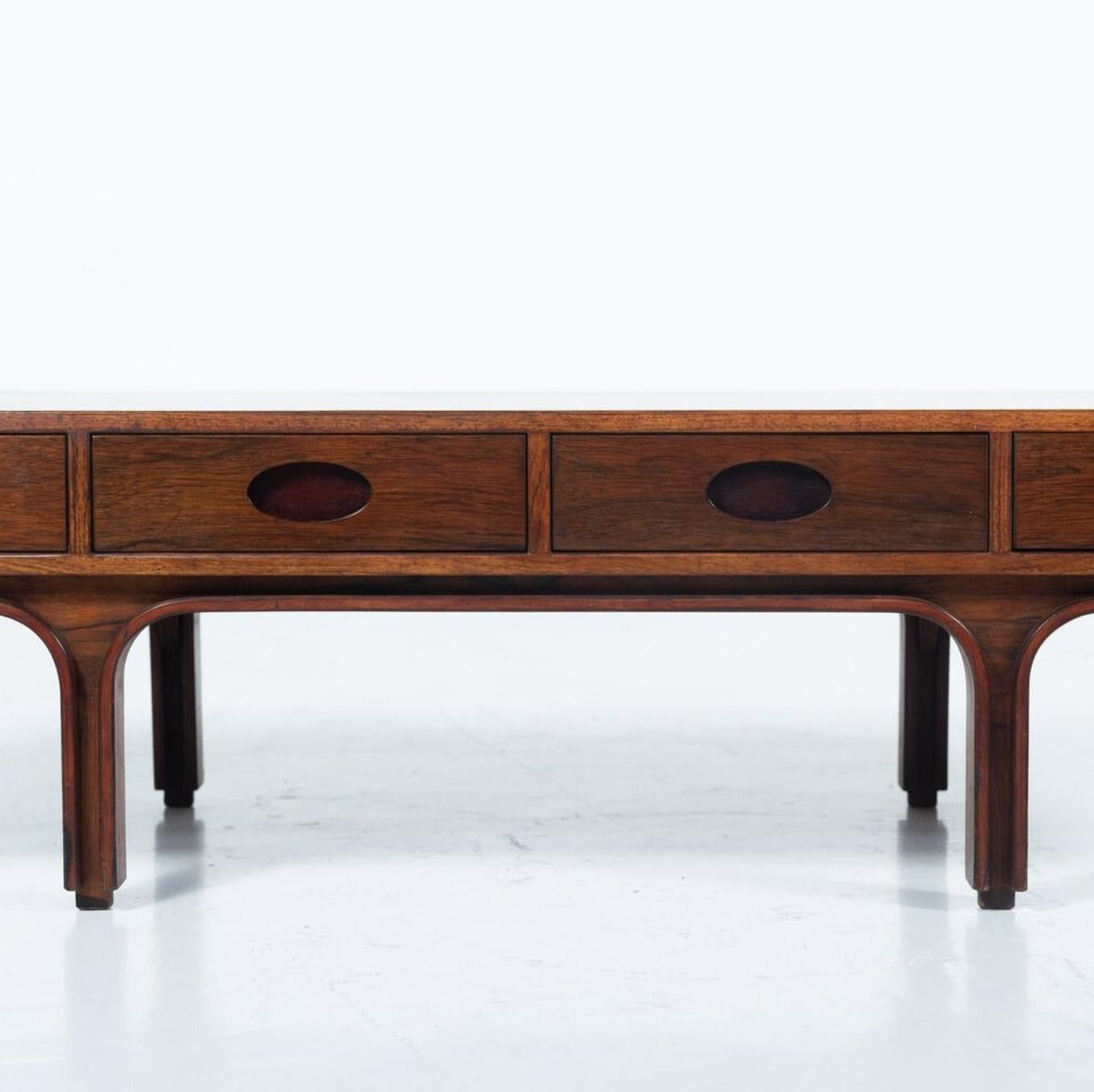 Mid Century Gianfranco Frattini, Wooden Coffee Table For Bernini, Italy, 1960s photo furniture