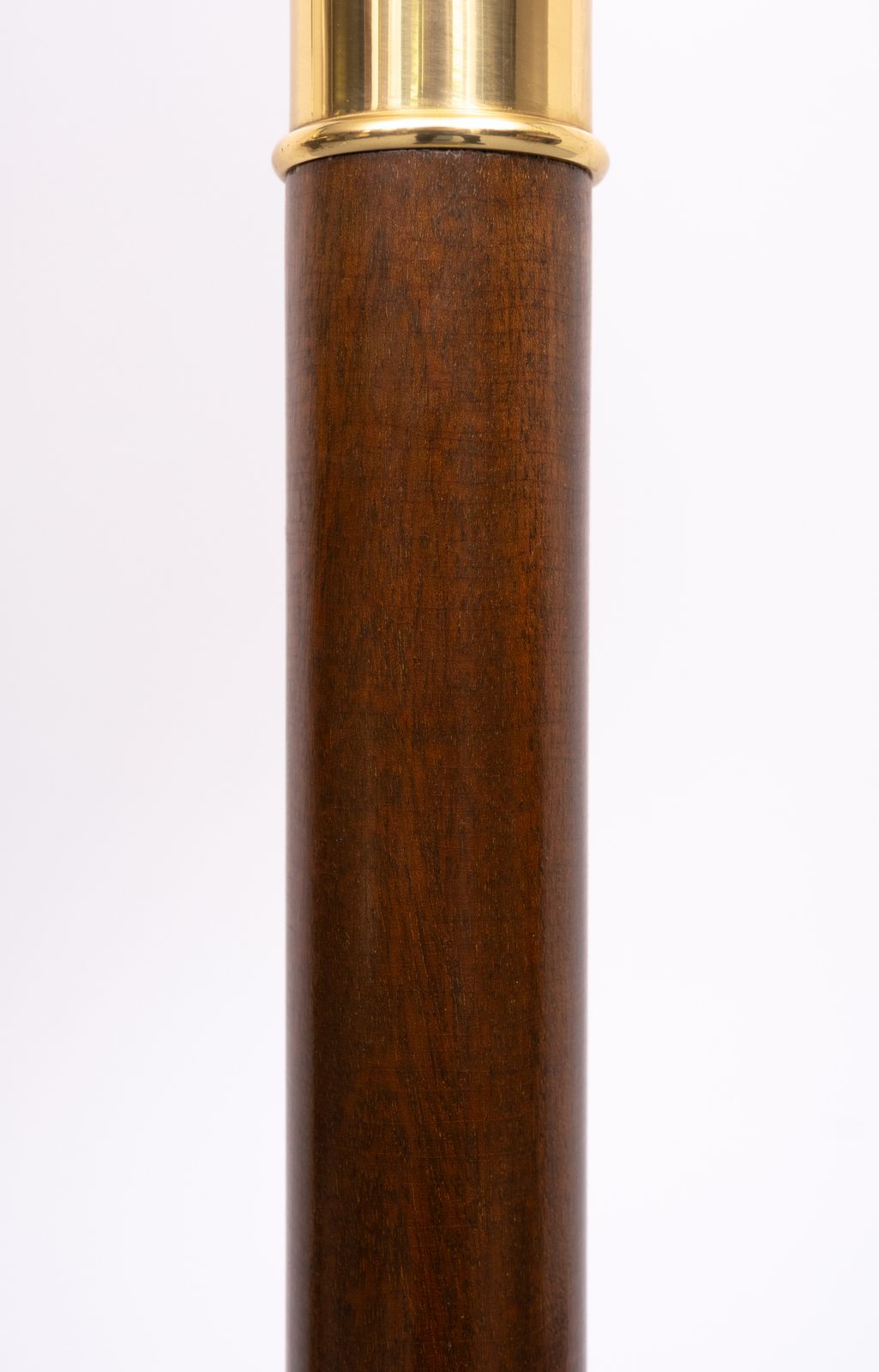 photo for sale Metalarte Stunning Floor Lamp Brass And Mahogany 1960s Spain