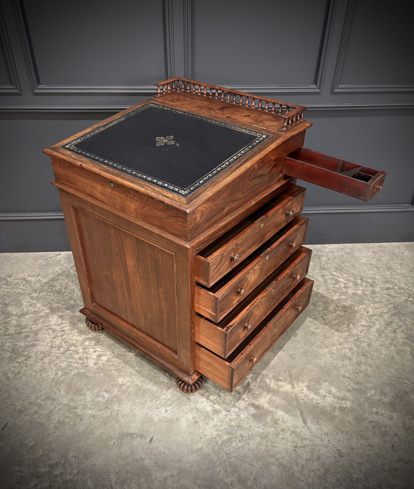 Large 19th Century Rosewood Davenport Desk photo buy