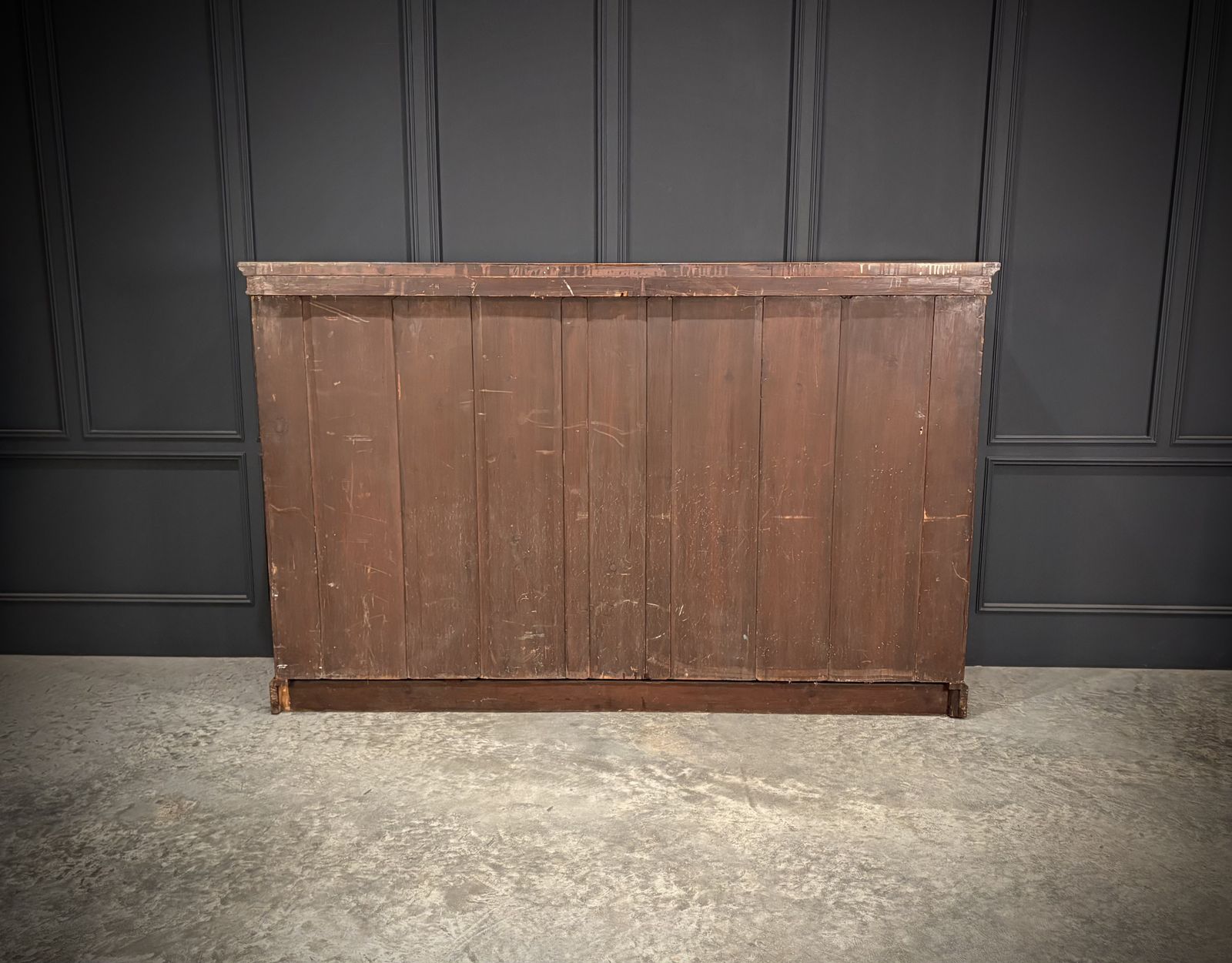 Large Breakfront Walnut Bookcase By Maple & Co. photo vinterior