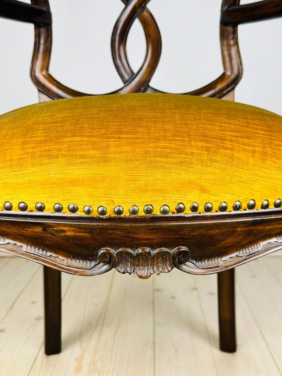 photo furniture Vintage Dining Chair With Arms, Italy 1950s