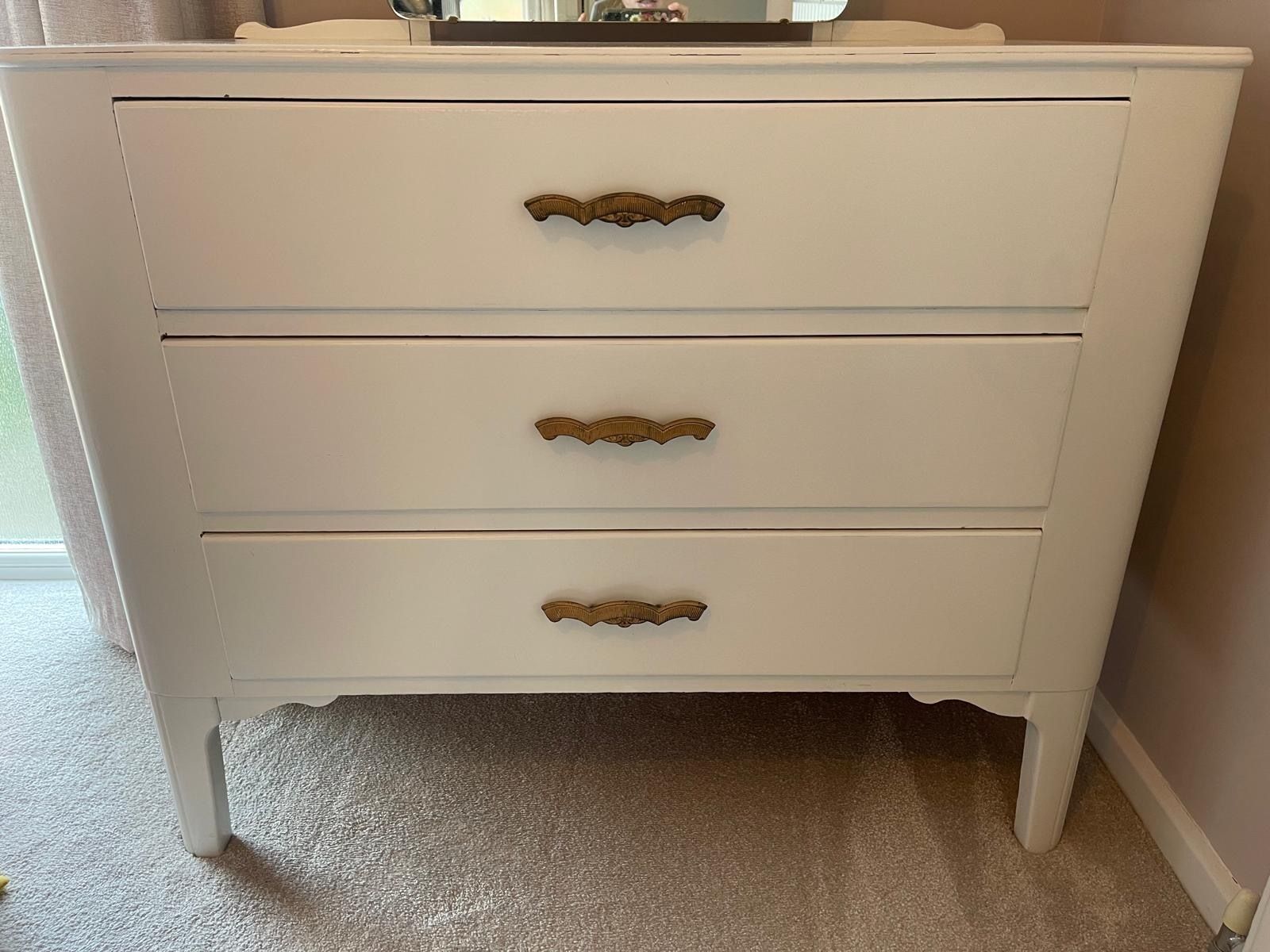 Art Deco Chest Of Drawers With Vanity Mirror photo furniture