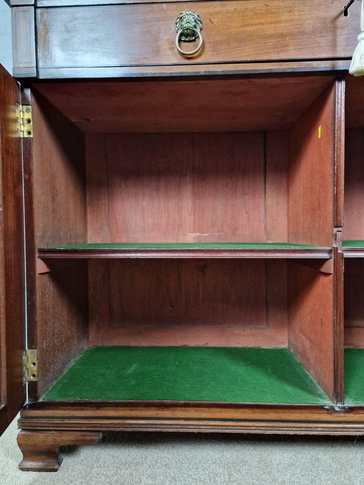 Antique Mahogany Bookcase Cupboard   George IV photo vintage
