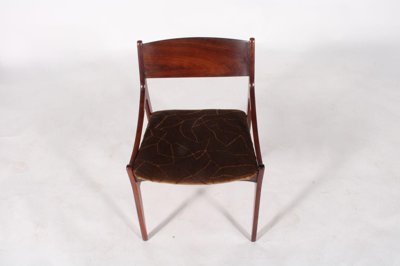 Furniture Set Of Six Stunning Mid Century Danish Rosewood Chairs photo