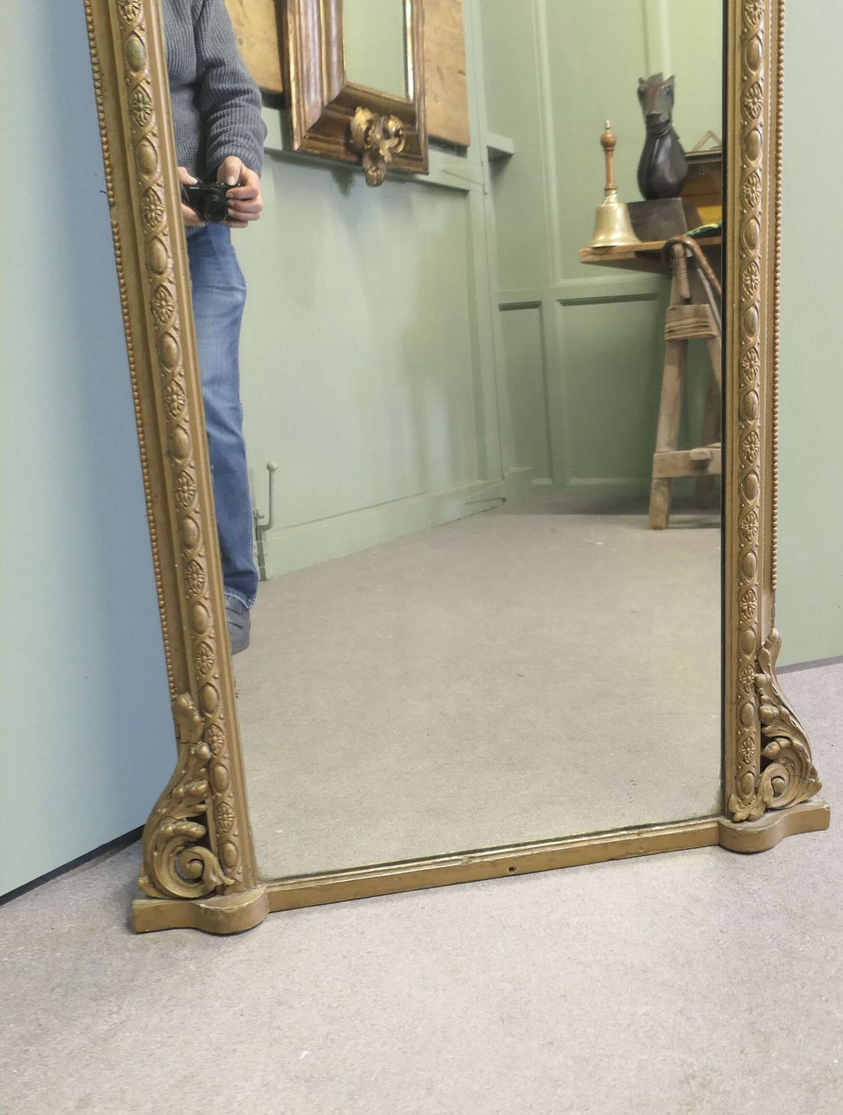 Full Length French 19th Century Louis Philippe Wall Mirror photo buy