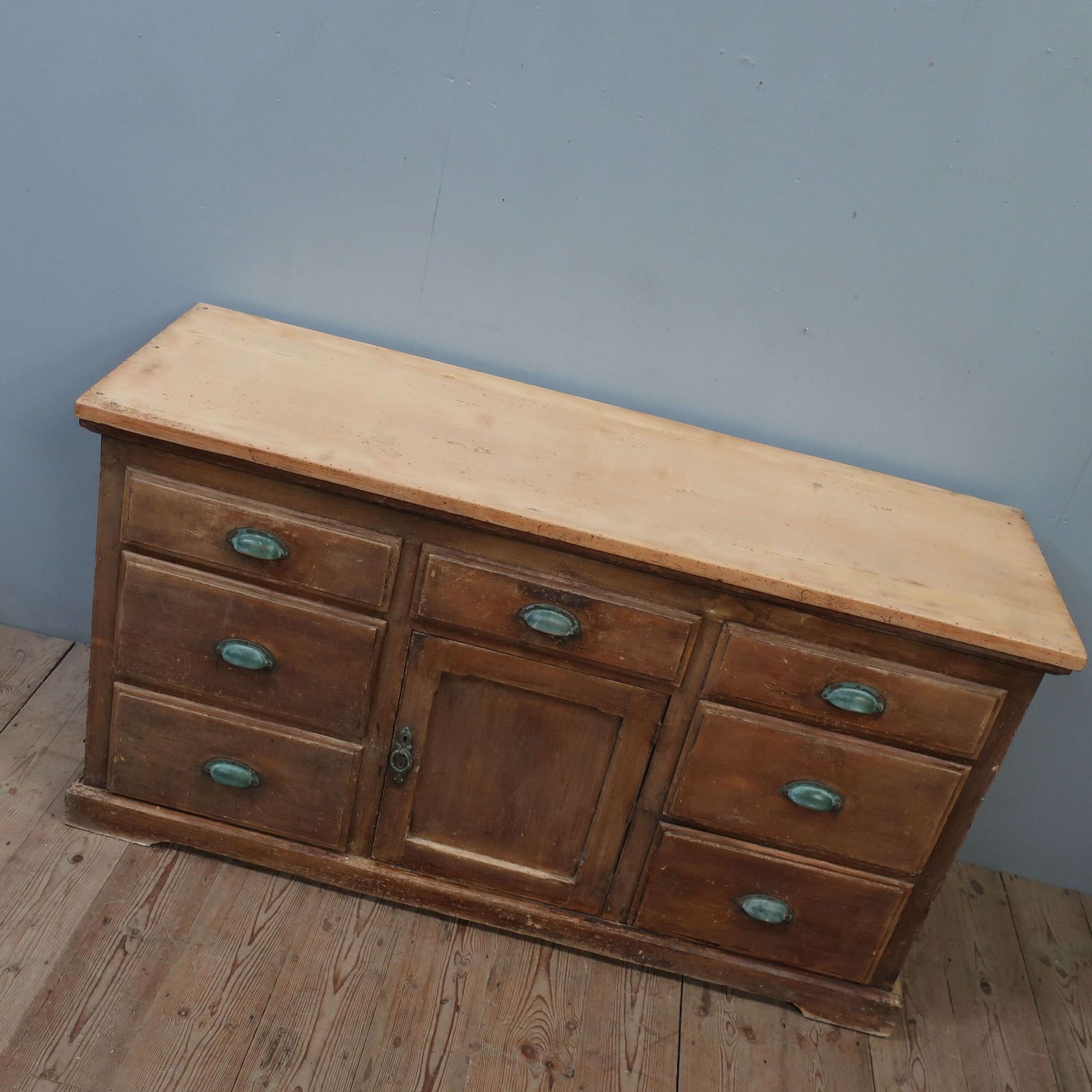 photo for sale 19th Century Dresser Base In Original Paint