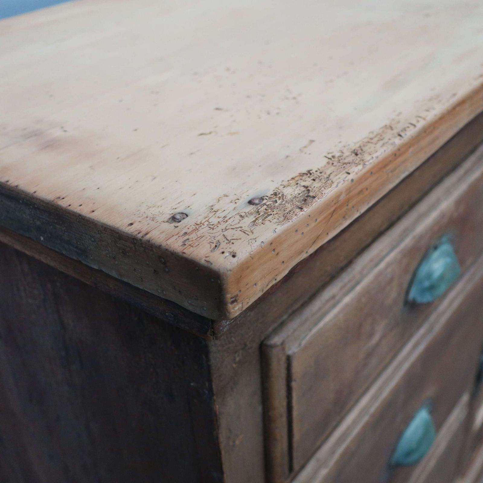 1245.0 19th Century Dresser Base In Original Paint photo