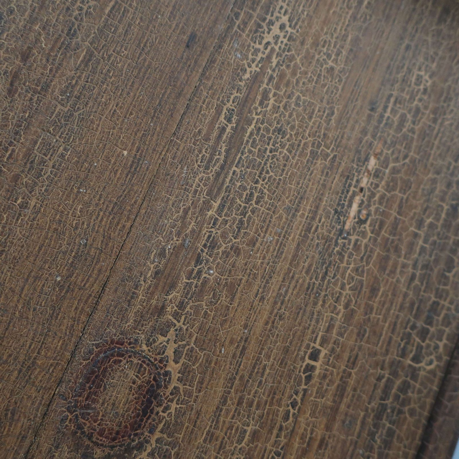 photo vintage 19th Century Dresser Base In Original Paint