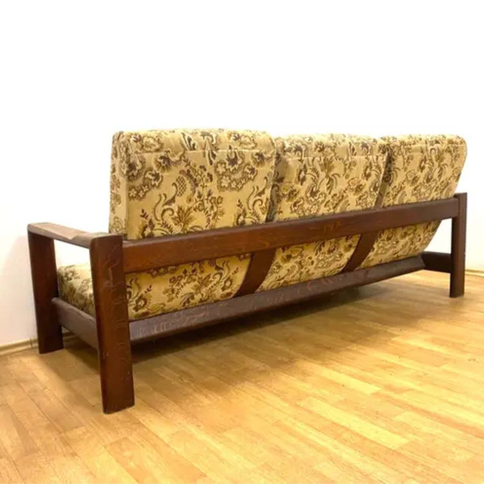 photo for sale Retro Zitset, Massief Houten Frame, Jaren 1970