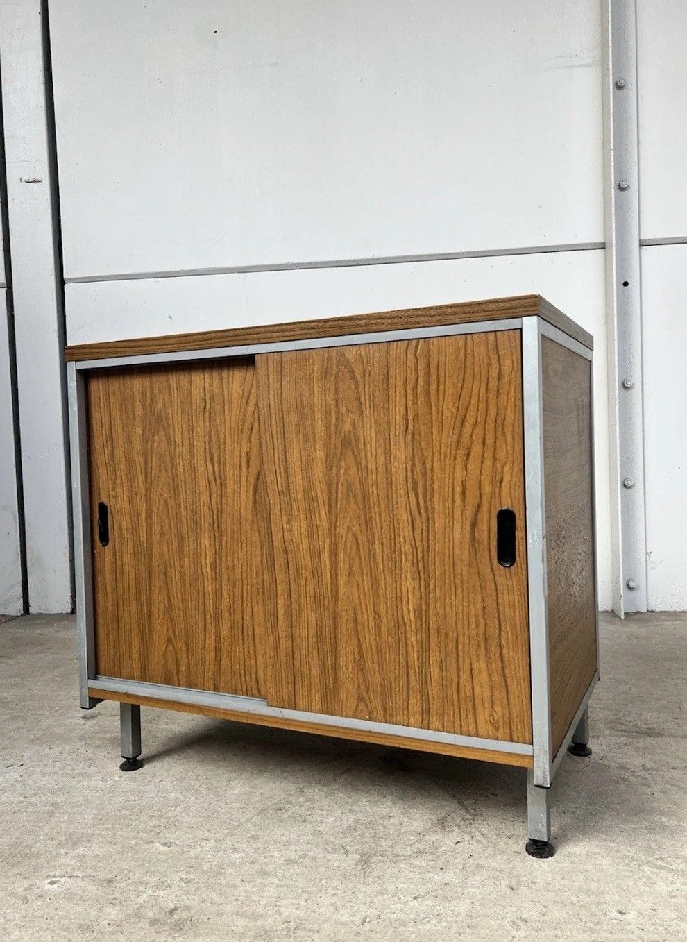 Vtg Late Mid Century Modernist Danish Scandi Media Cabinet Unit Retro