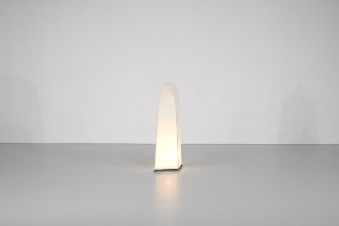 Table Lamp In Steel By Stilnovo, Italy 1970s. photo vinterior