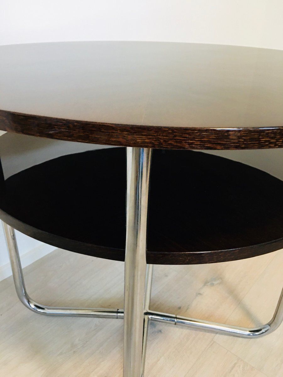 Vintage Bauhaus Czech Chrome Coffee Table, 1930s photo buy