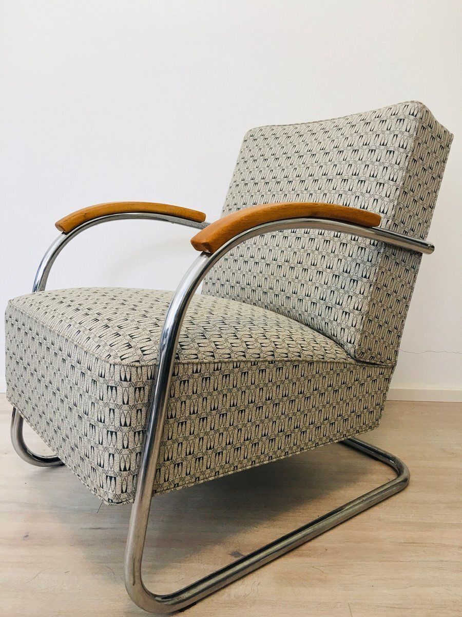 Vintage Lounge Armchair Model Fn21  From Mücke Melder, Czekoslovakia 1940"S