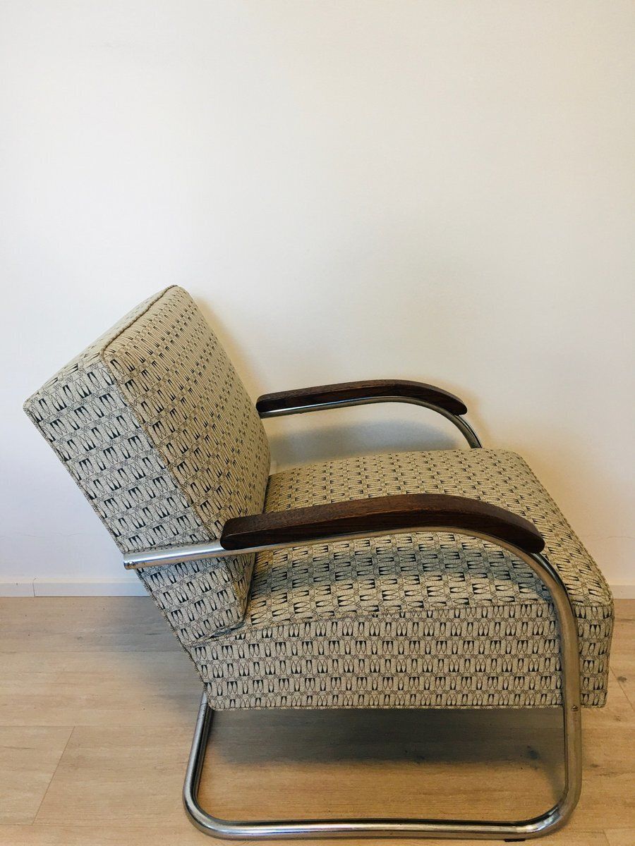 photo buy Bauhaus Tubular Steel Armchair From Mücke Melder, 1930s