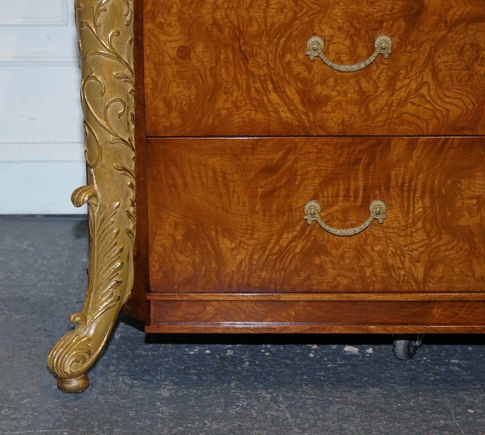 Large Faux Chest Of Drawers Hidden Tv Cabinet French Empire Style photo vinterior