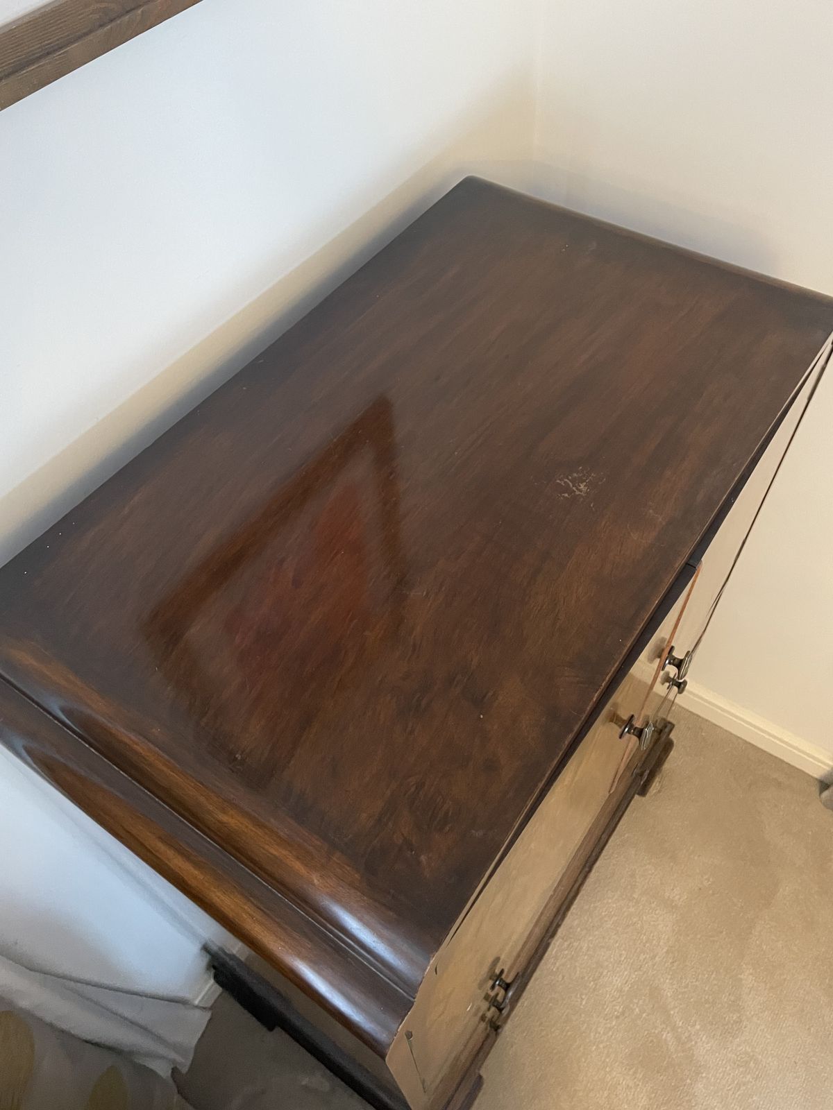 Walnut Veneer Chest Of Drawers photo Furniture