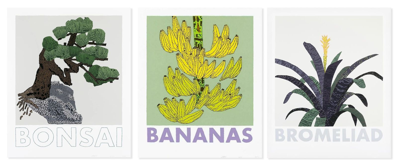 Jonas Wood Bonsai, Banana And Bromeliad, 2020 2022