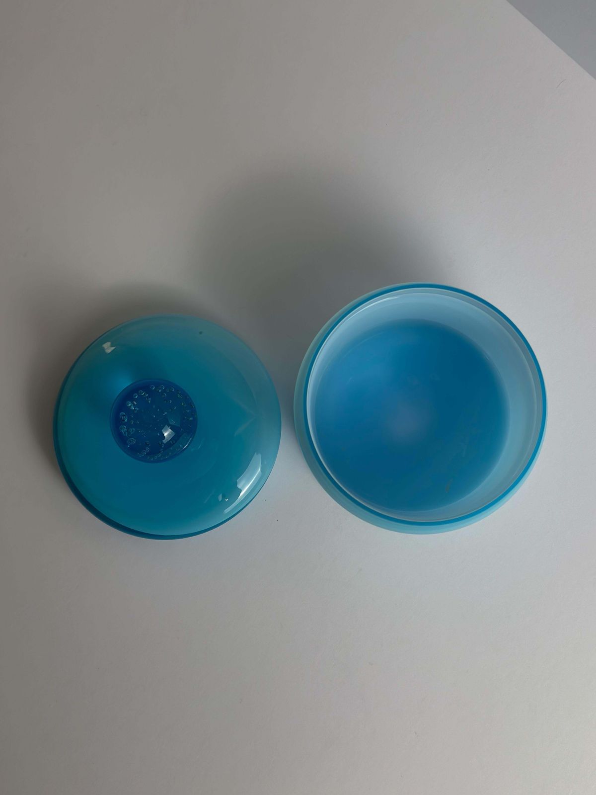 Cased Pale Blue Empoli Glass Apothecary Jar By Carlo Moretti, Italy, 1960s photo 300.0