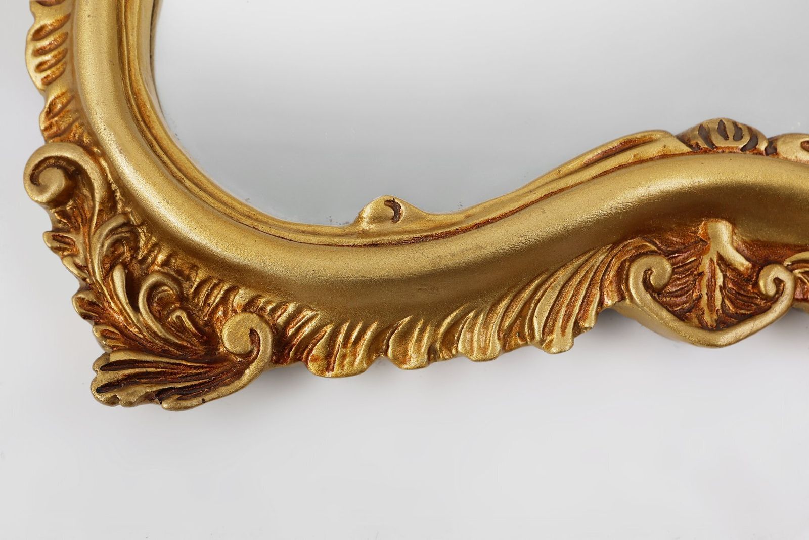 photo furniture Mid Century Modern Baroque Style Gilded Mirror, 1950s