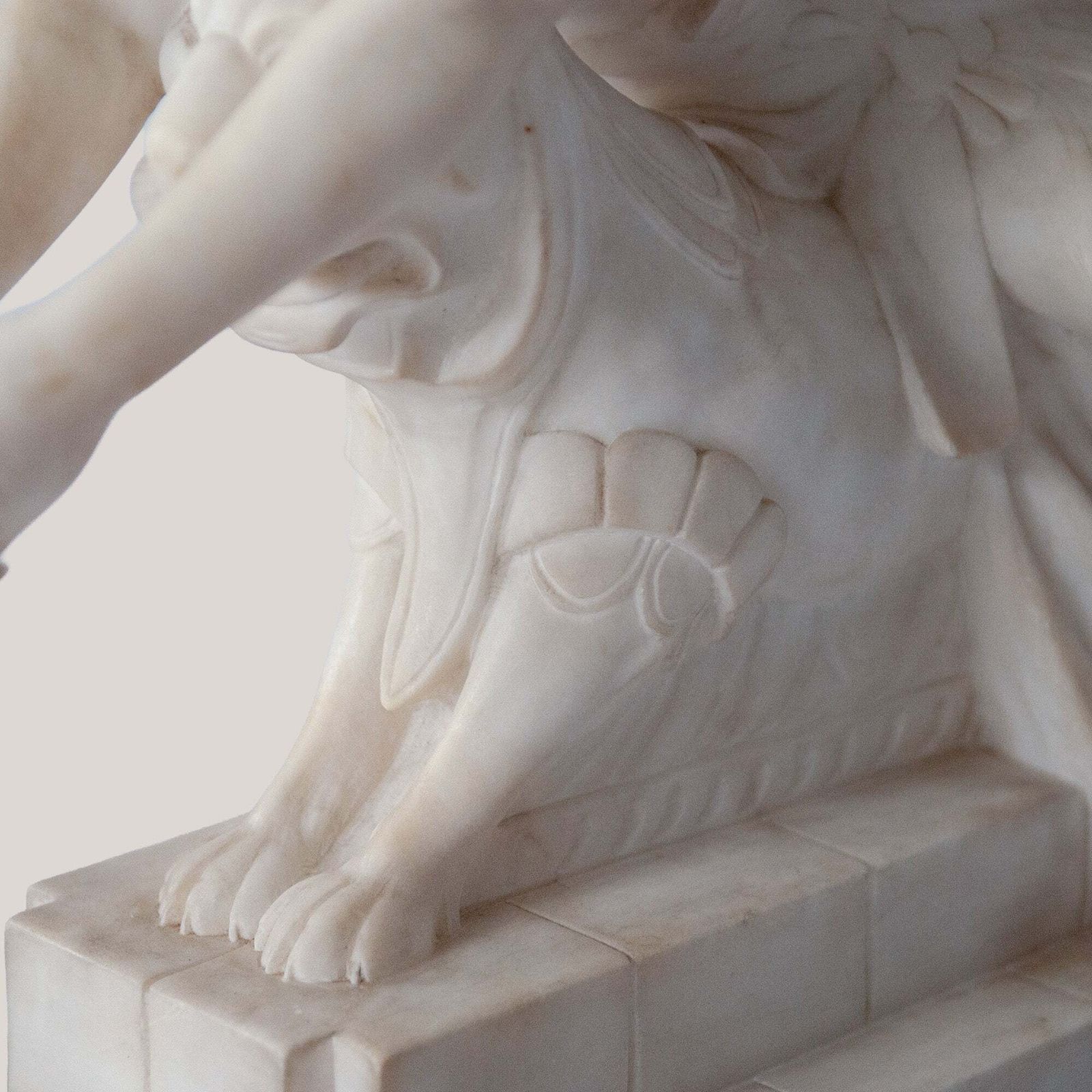 Vrouwenfiguur Op Mythisch Wezen – Gesigneerd C. Cipriani photo Kunst